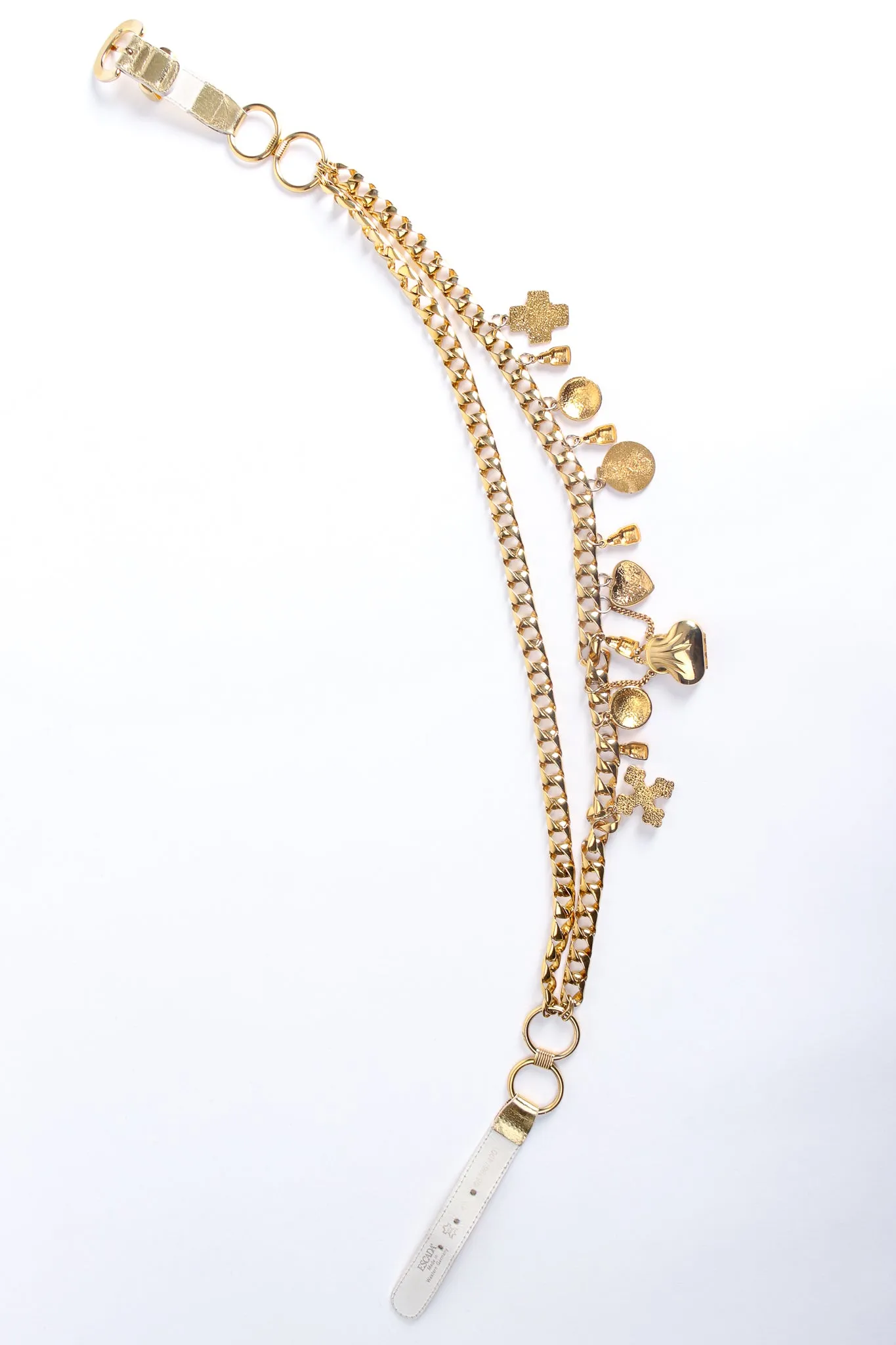Draped Charm Chain Belt