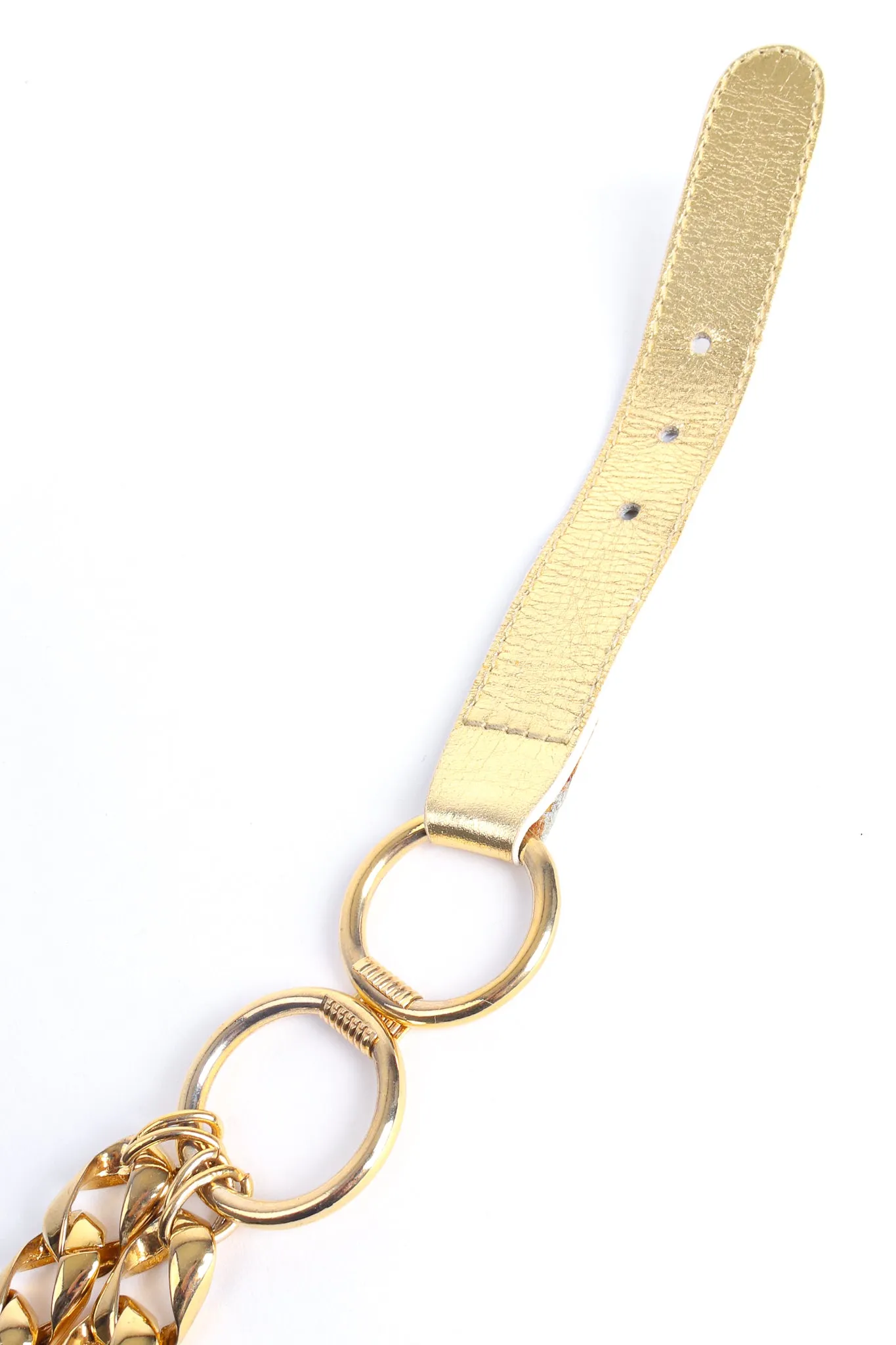 Draped Charm Chain Belt