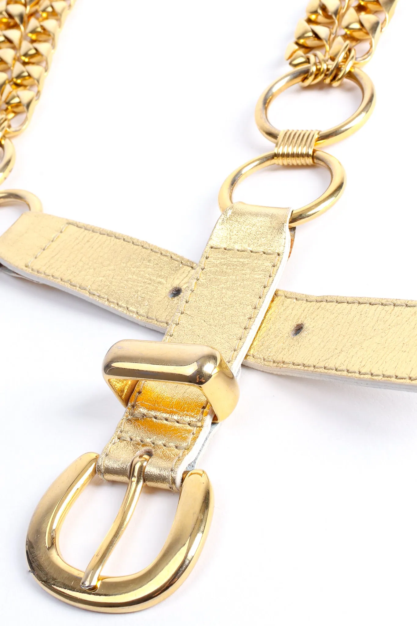 Draped Charm Chain Belt
