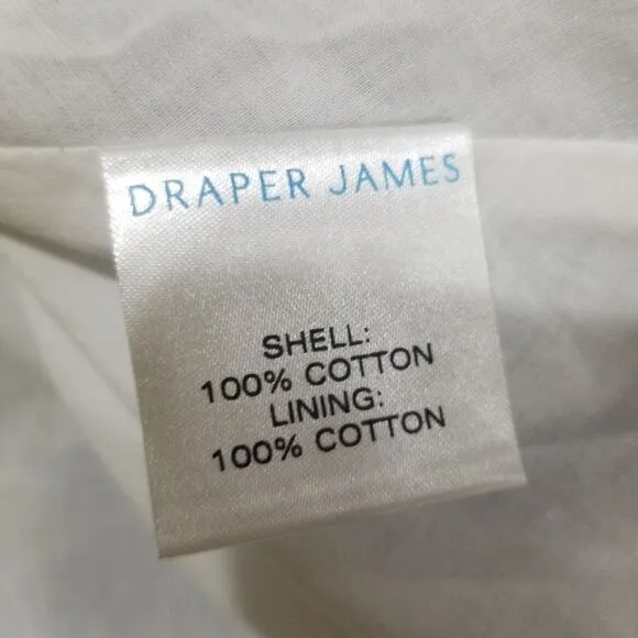 Draper James Dress Womens Size 2 NWT Sleeveless Embroidered Chambray Love Circle