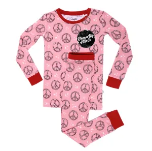 Dream Big Little Co Christmas Peace L/S Dream Set