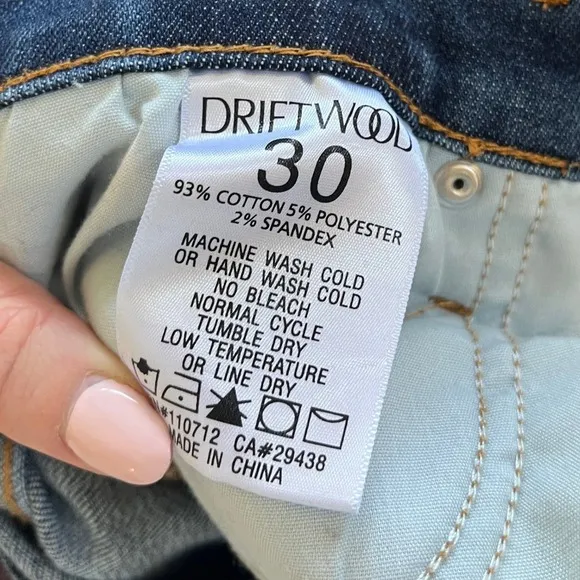 Driftwood Colette Jeans Crop Straight Embroidered Jeans Southwestern Aztec Sz 30