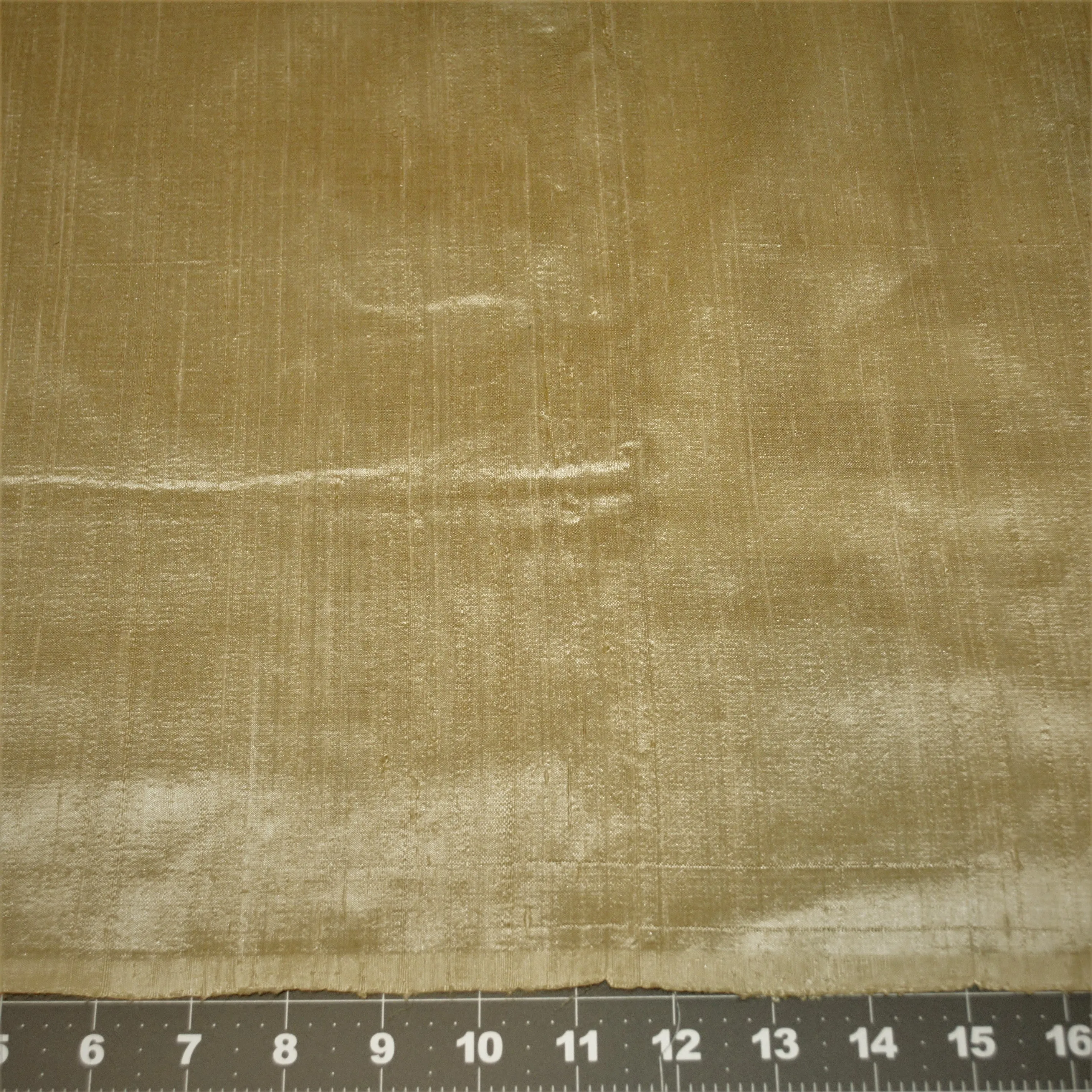 Dupioni Raw Silk Light Metalic Gold
