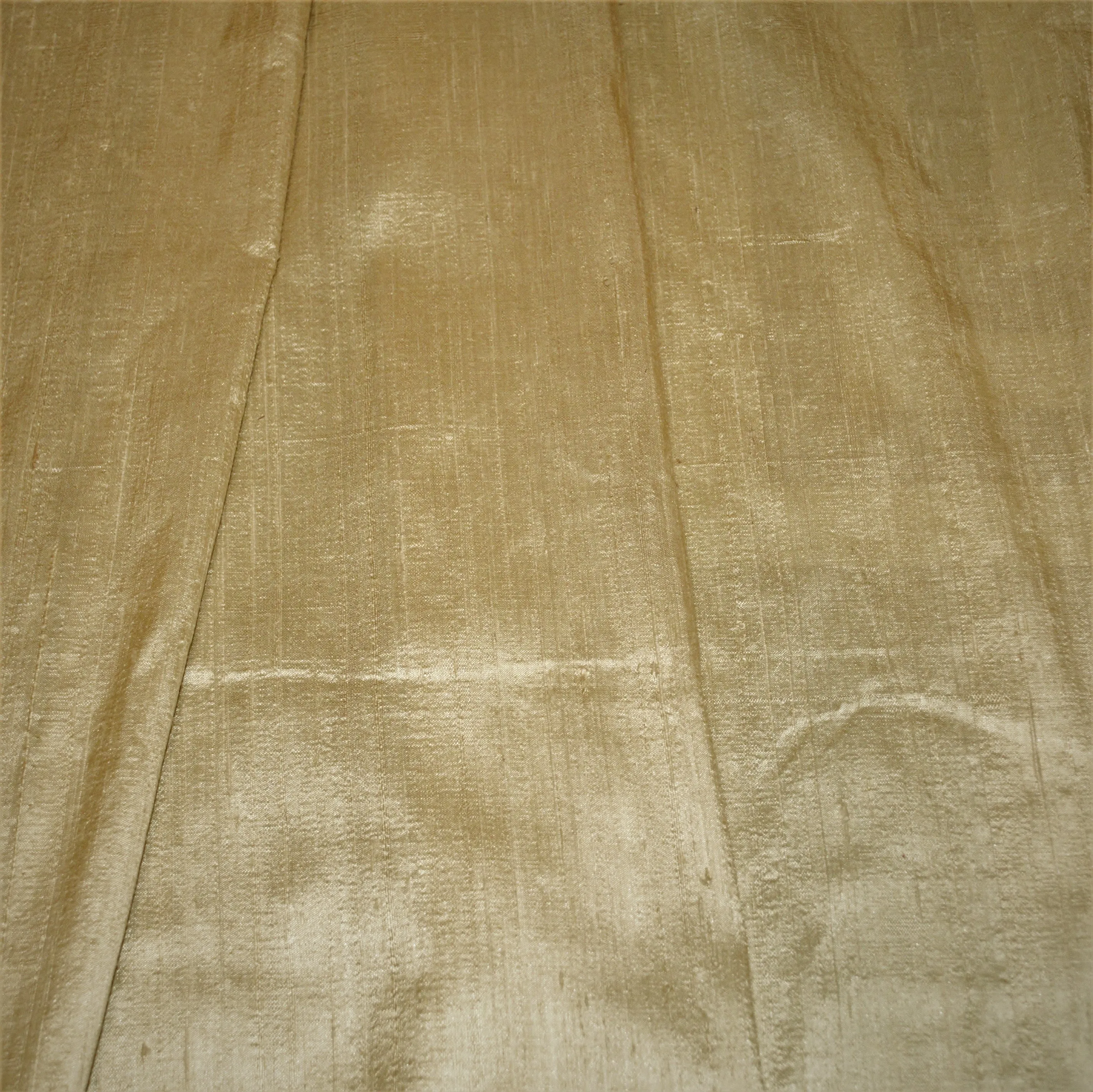 Dupioni Raw Silk Light Metalic Gold