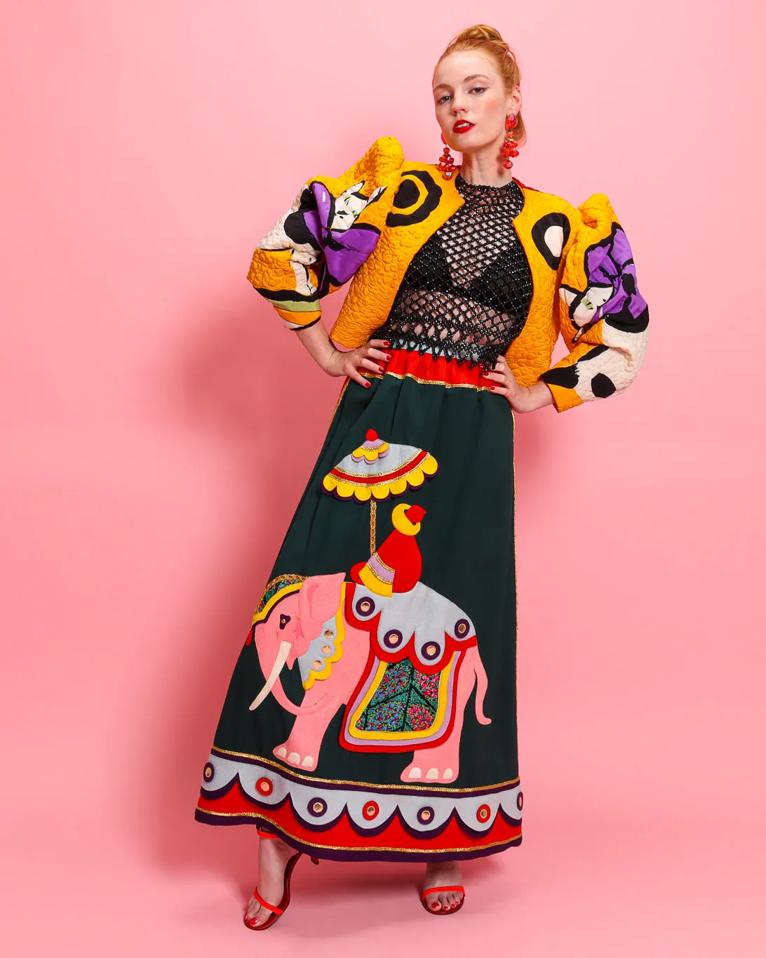 Elephant Maxi Skirt