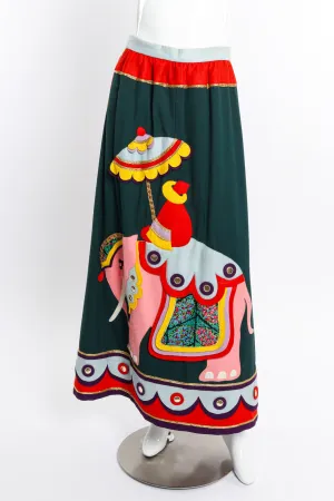 Elephant Maxi Skirt