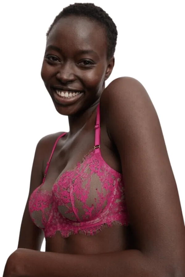Entice Balconette Bra - Pink Berry