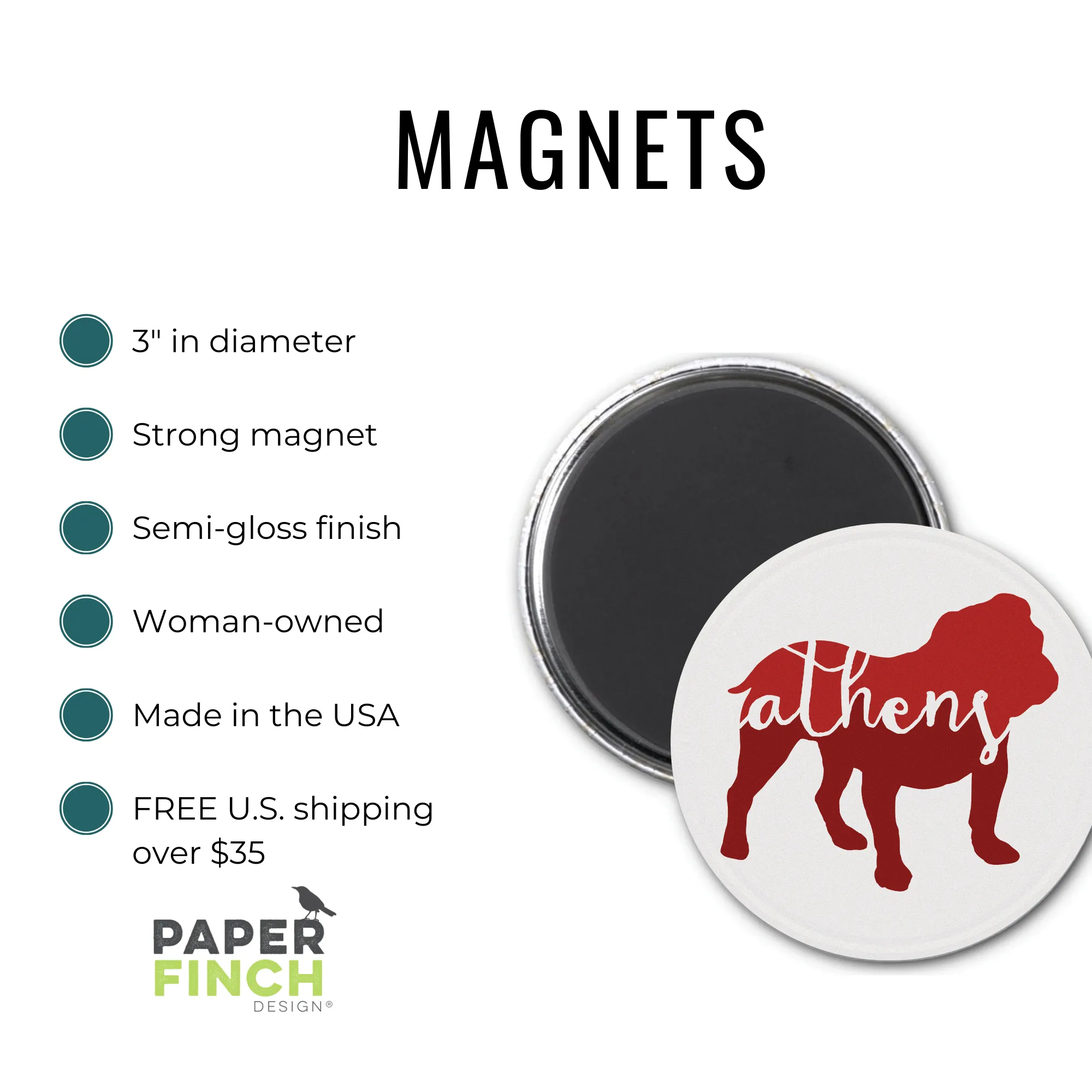 Equestrian Magnet - Adorable 3-inch round magnet featuring a riding helmet, a delightful gift for horse enthusiasts.