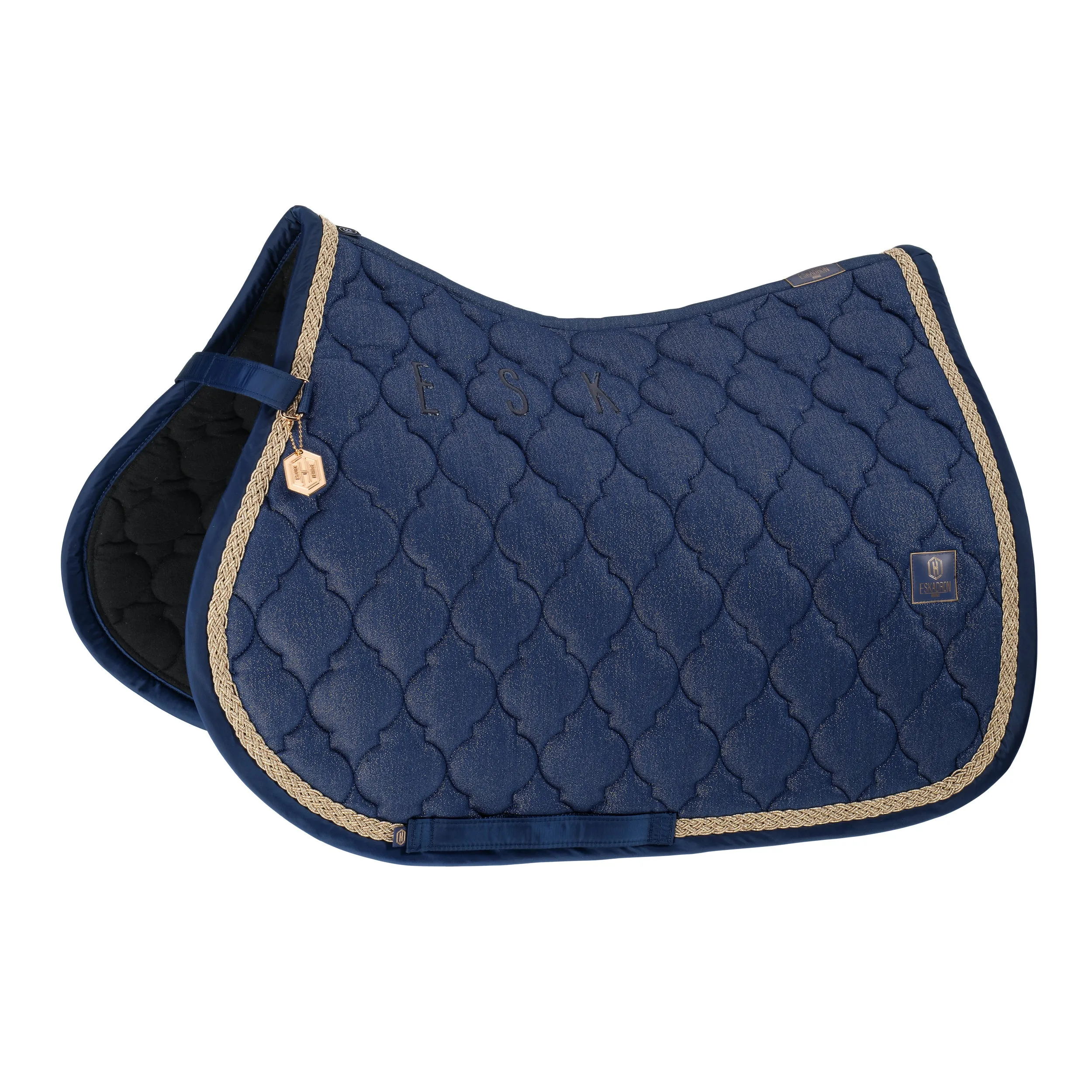 Eskadron Heritage True blue cotton glitter saddlepad