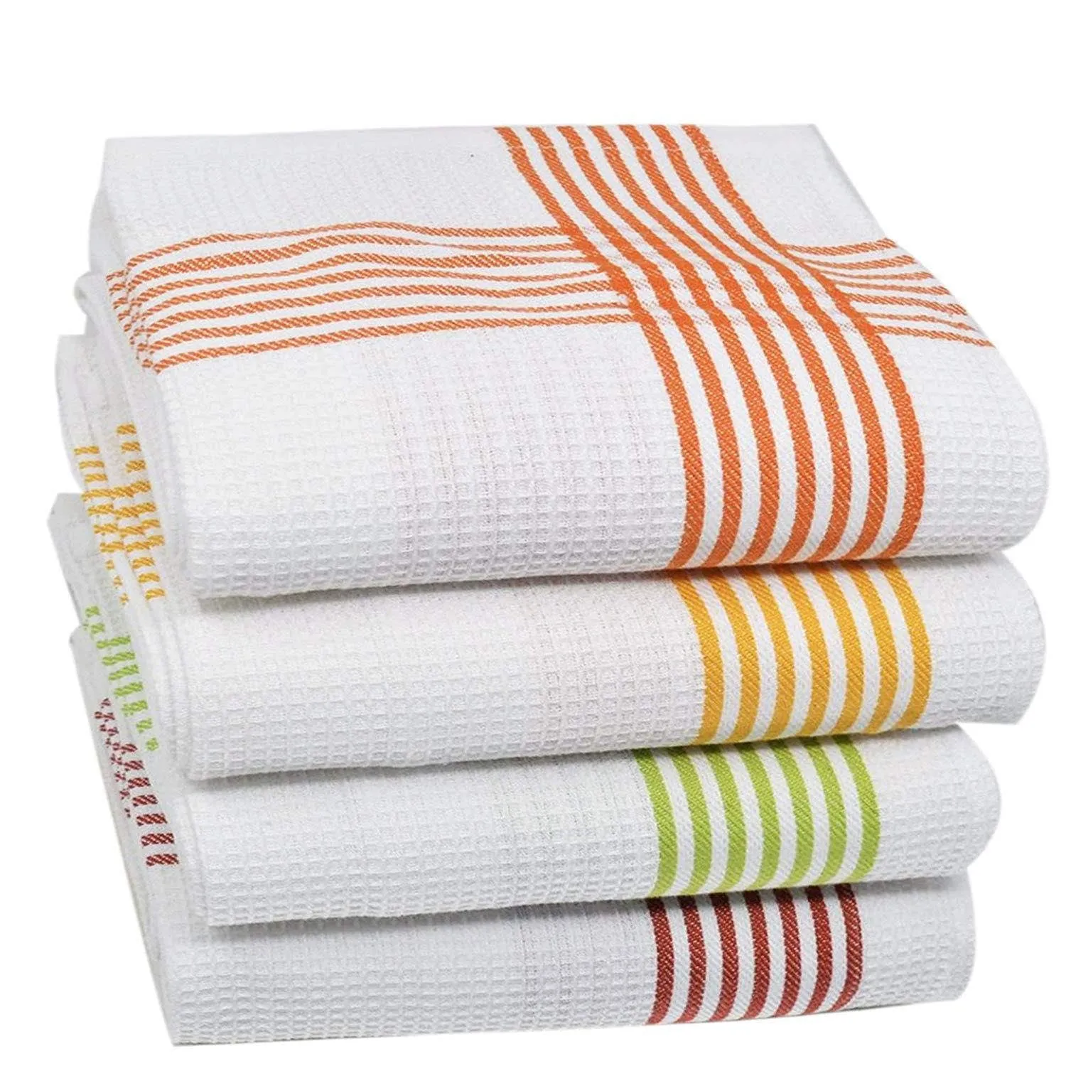 Everest Waffle Weave Cotton Kitchen Towels – Premium Absorbent Dish Cloths