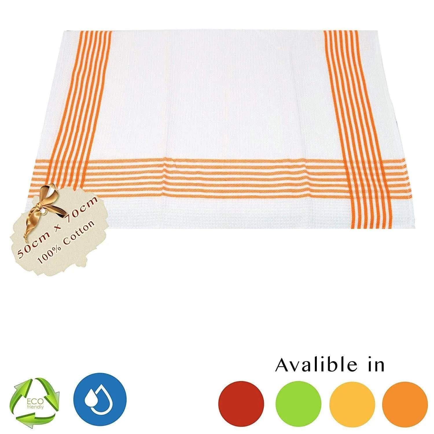 Everest Waffle Weave Cotton Kitchen Towels – Premium Absorbent Dish Cloths