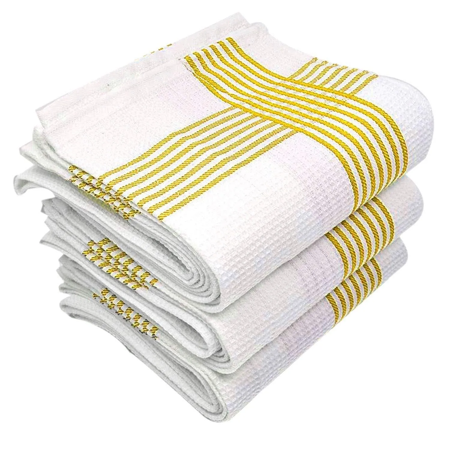 Everest Waffle Weave Cotton Kitchen Towels – Premium Absorbent Dish Cloths