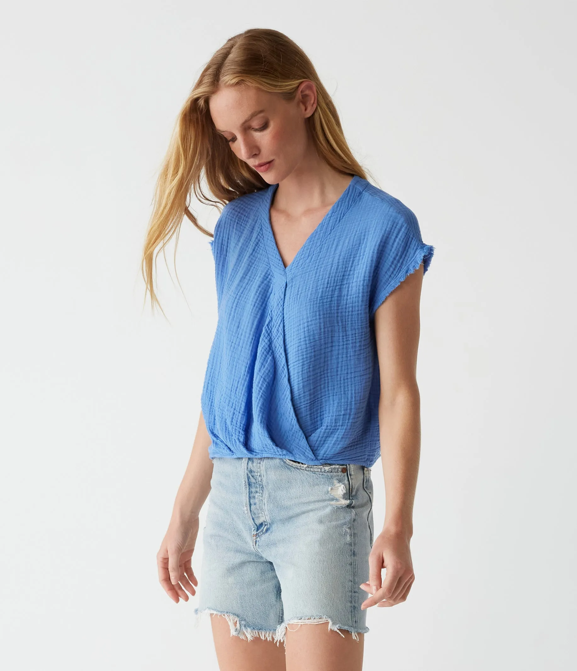 Evie Gauze Surplice Top