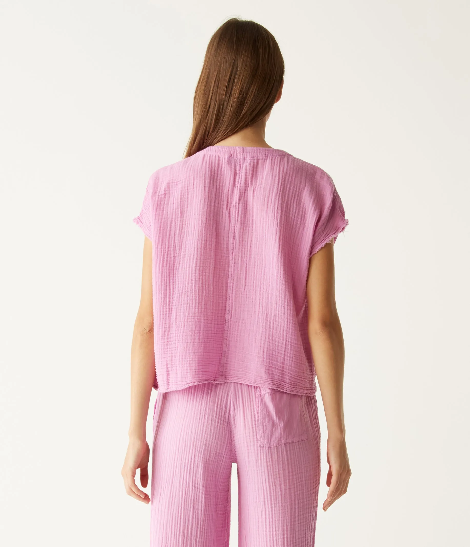 Evie Gauze Surplice Top