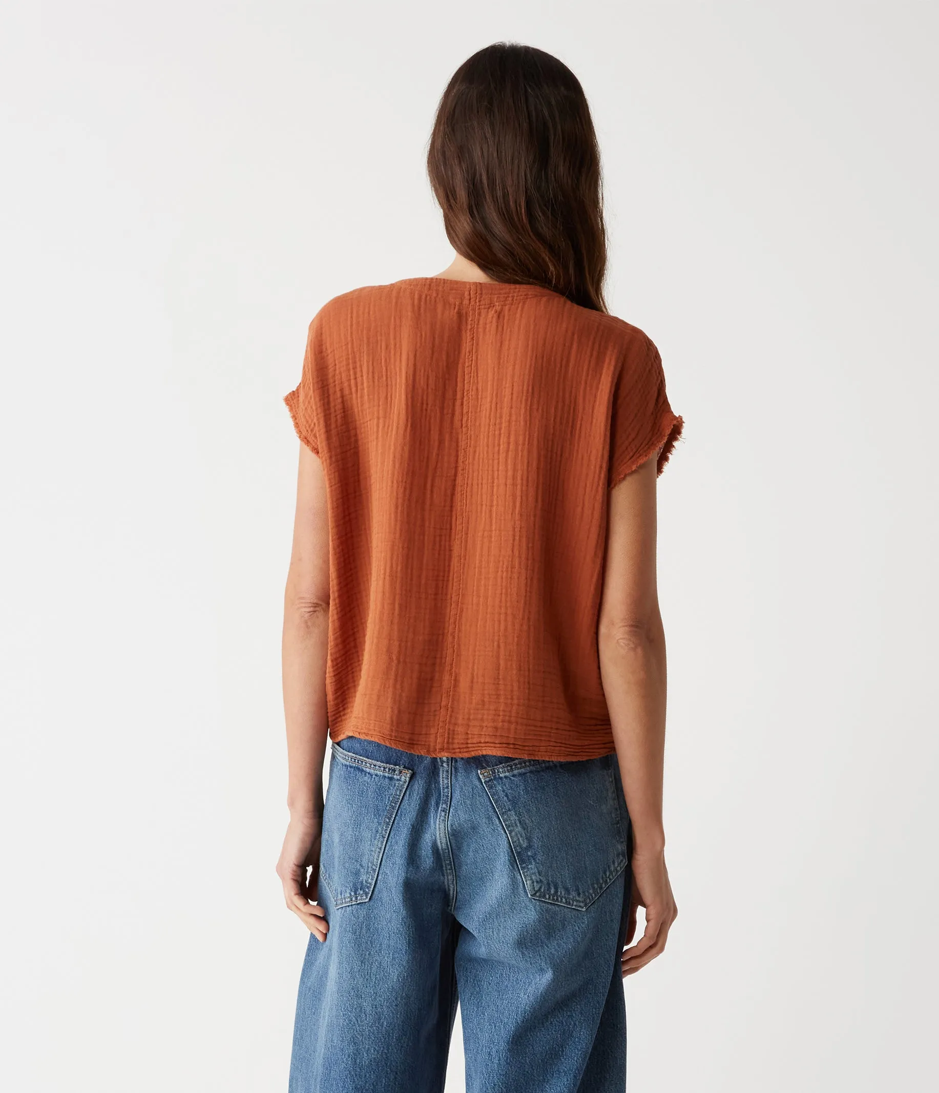 Evie Gauze Surplice Top