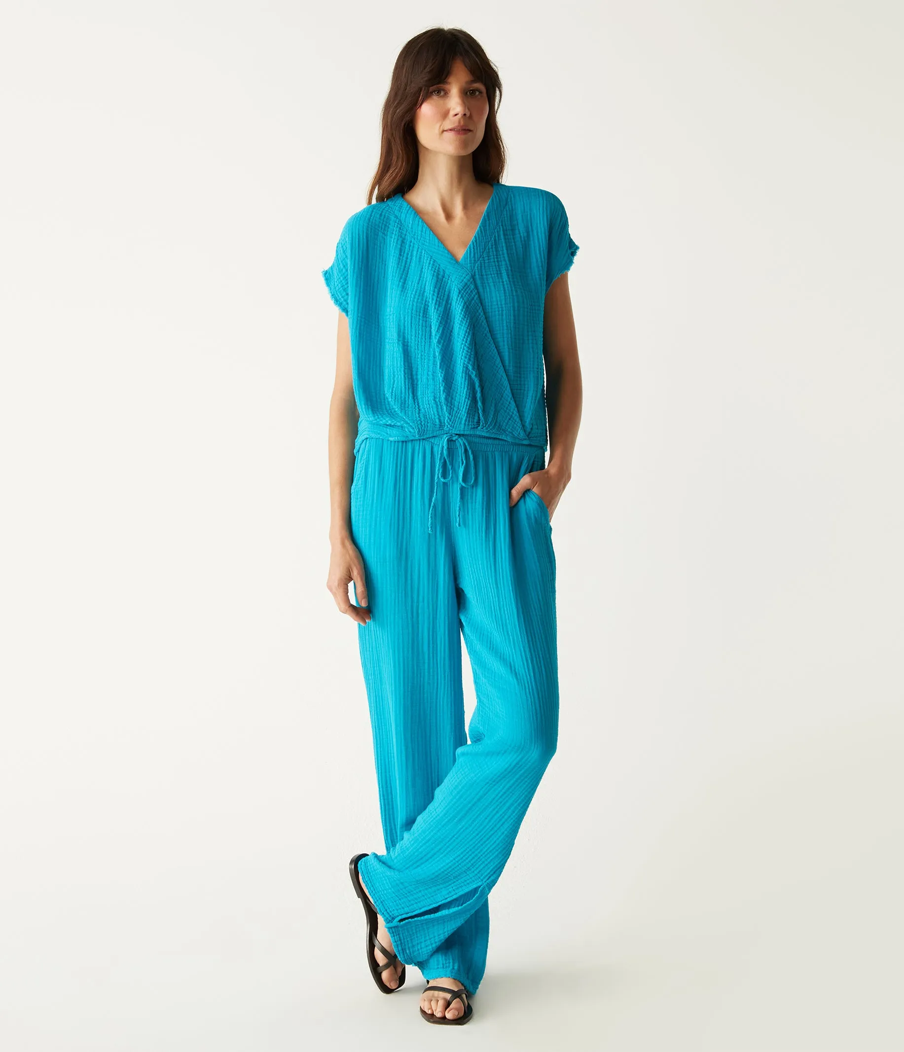 Evie Gauze Surplice Top