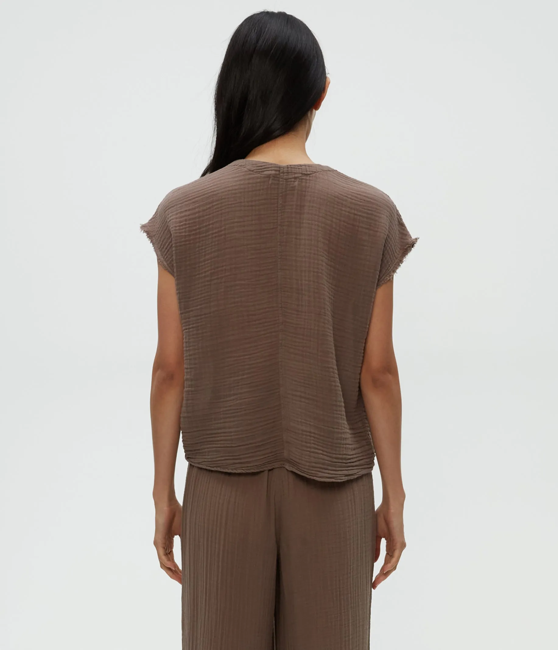 Evie Gauze Surplice Top