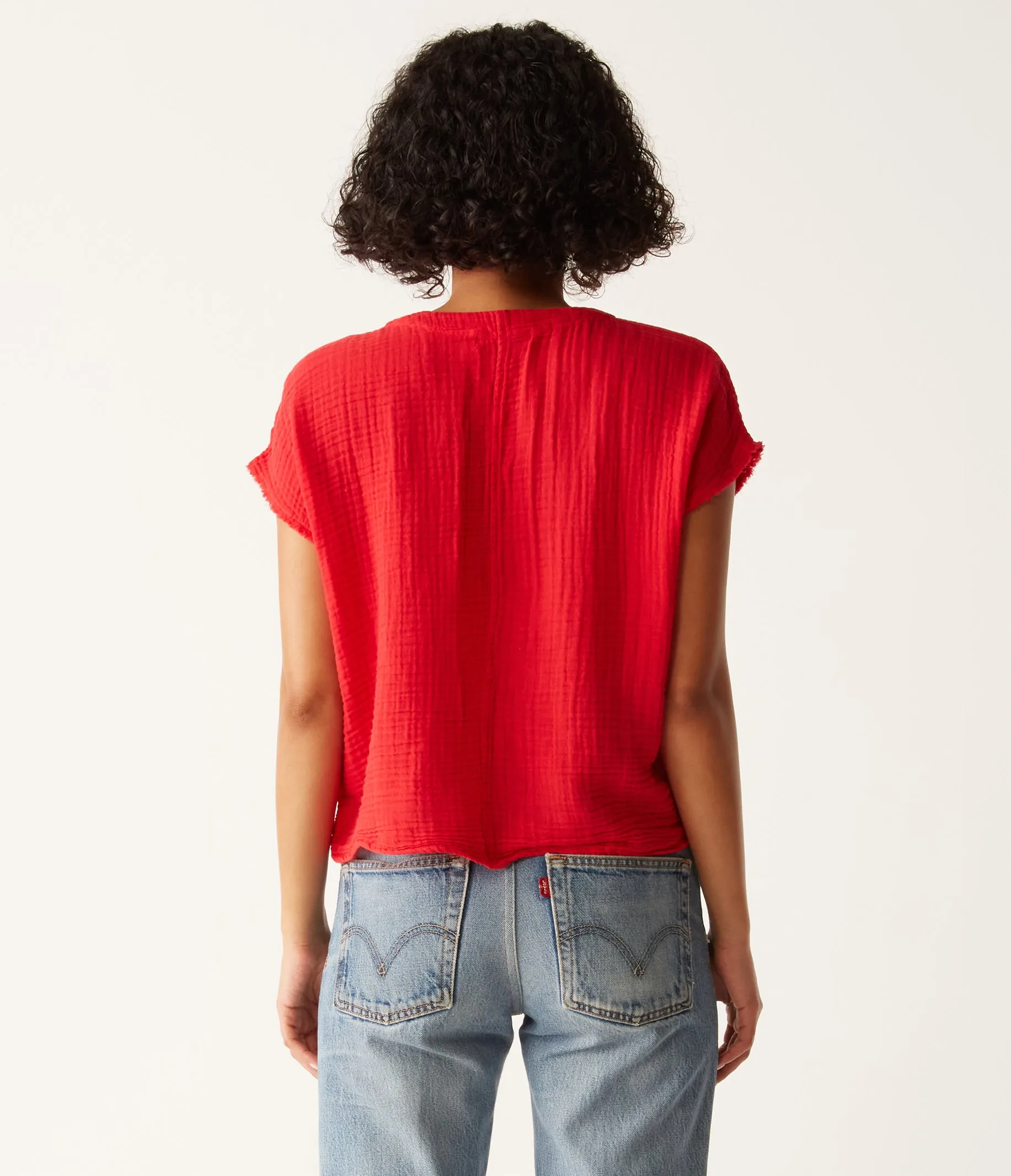 Evie Gauze Surplice Top