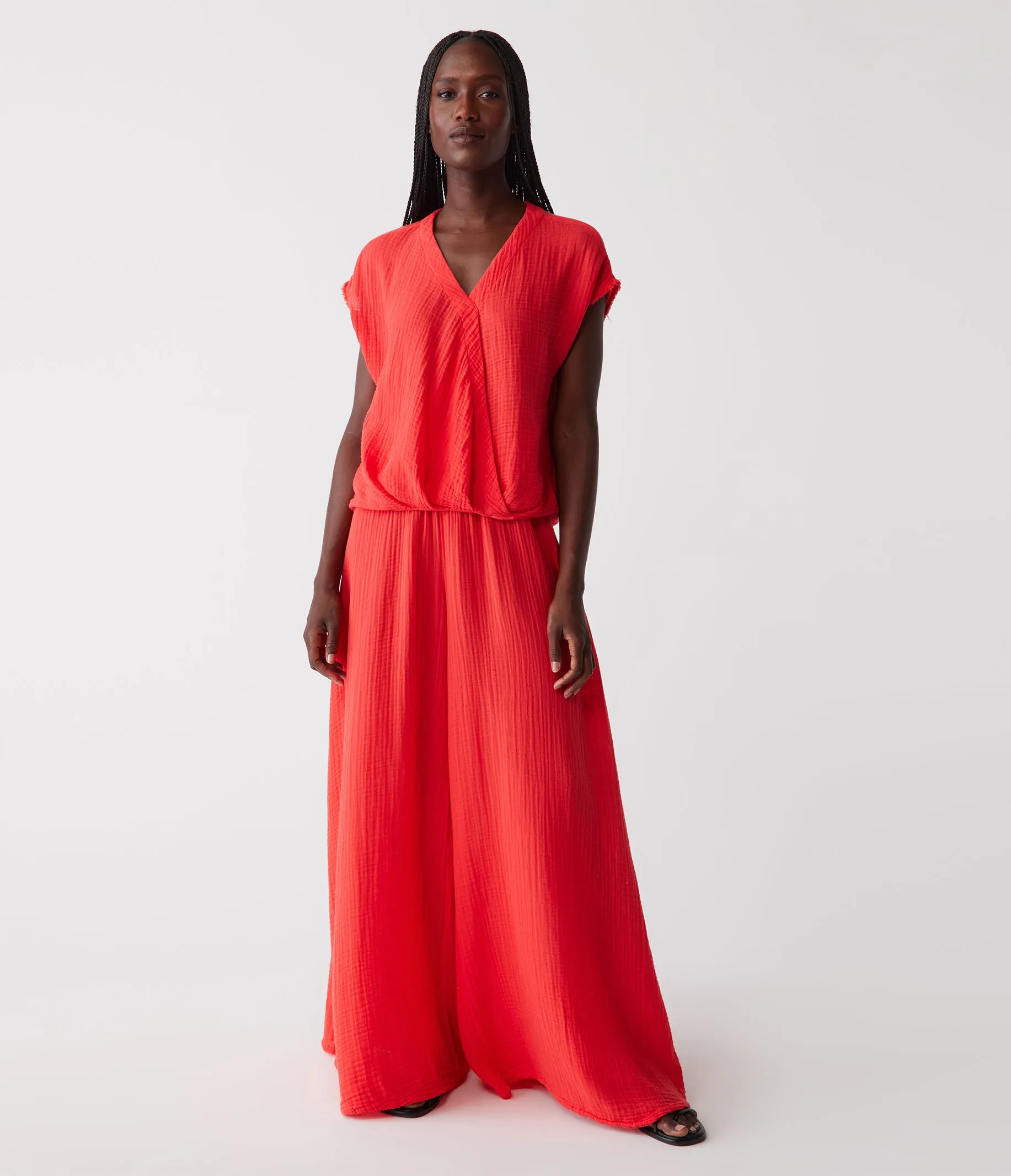 Evie Gauze Surplice Top