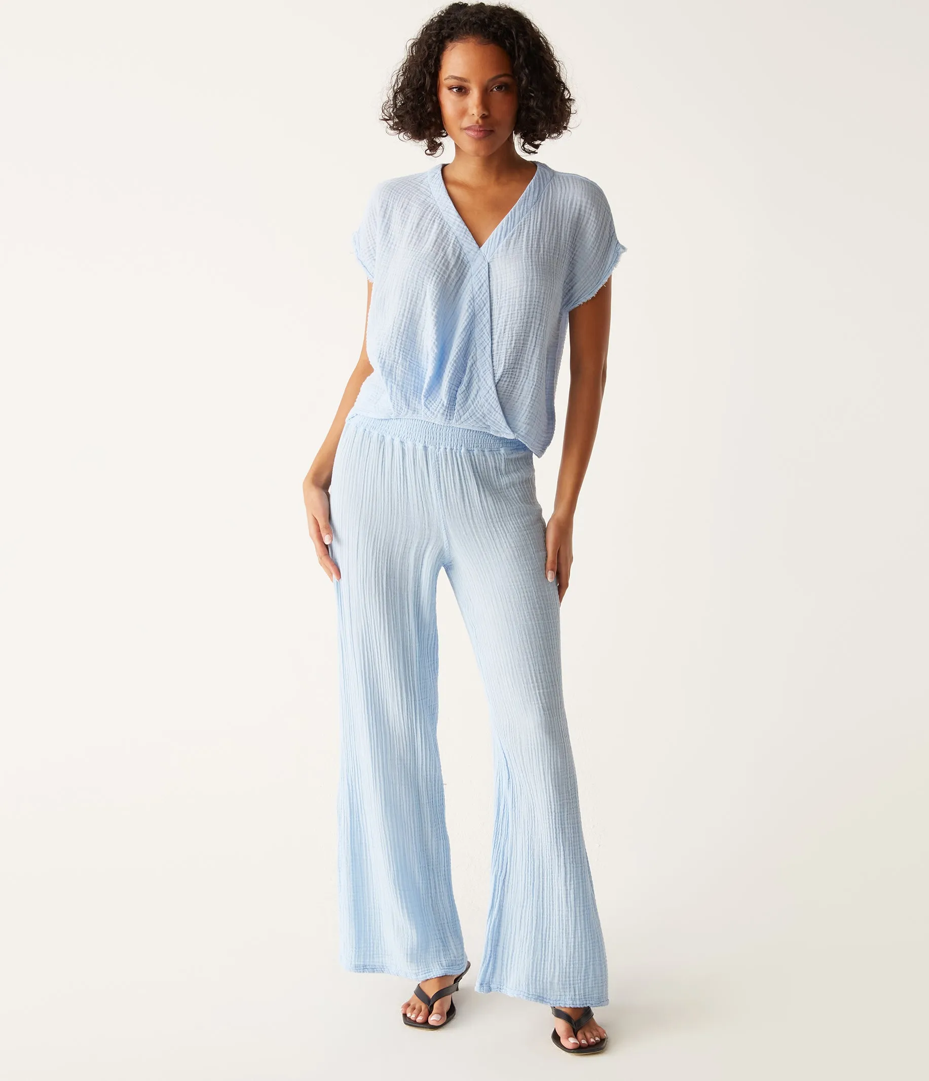 Evie Gauze Surplice Top