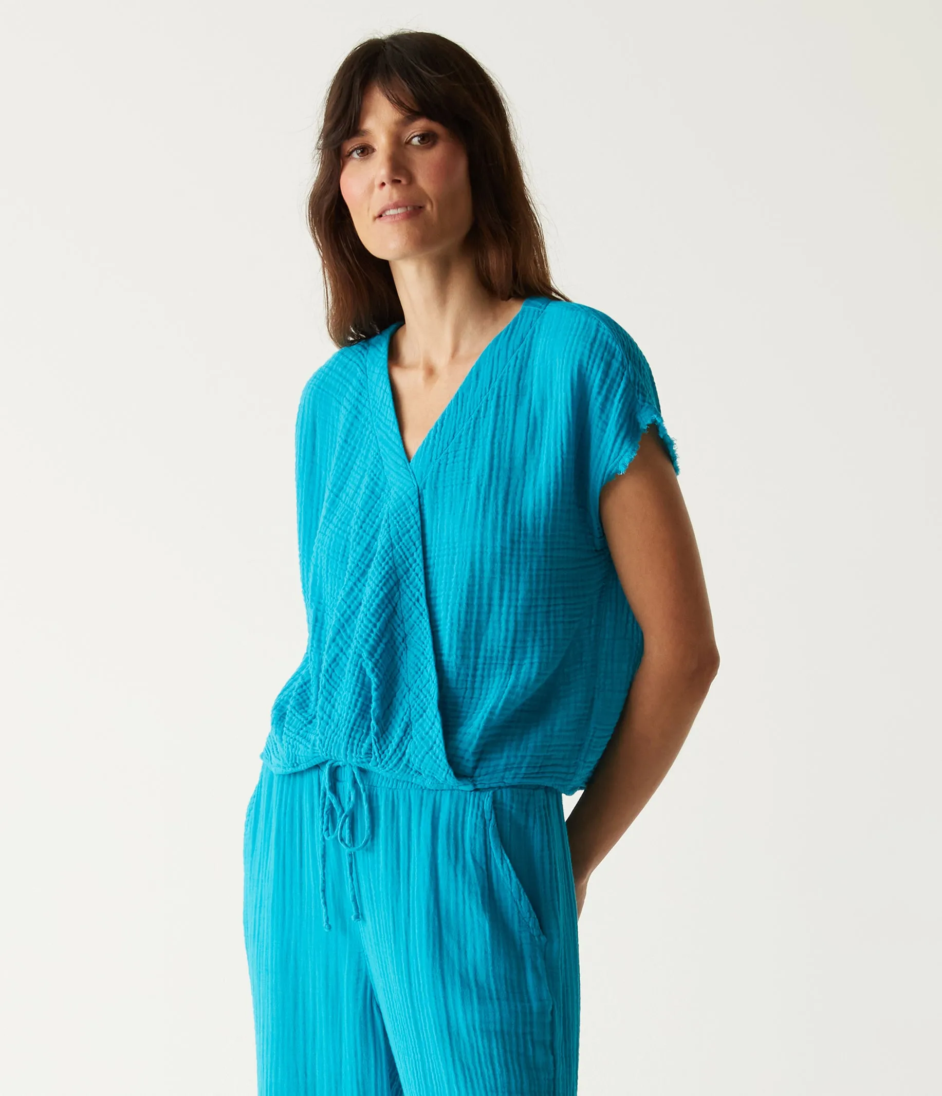 Evie Gauze Surplice Top