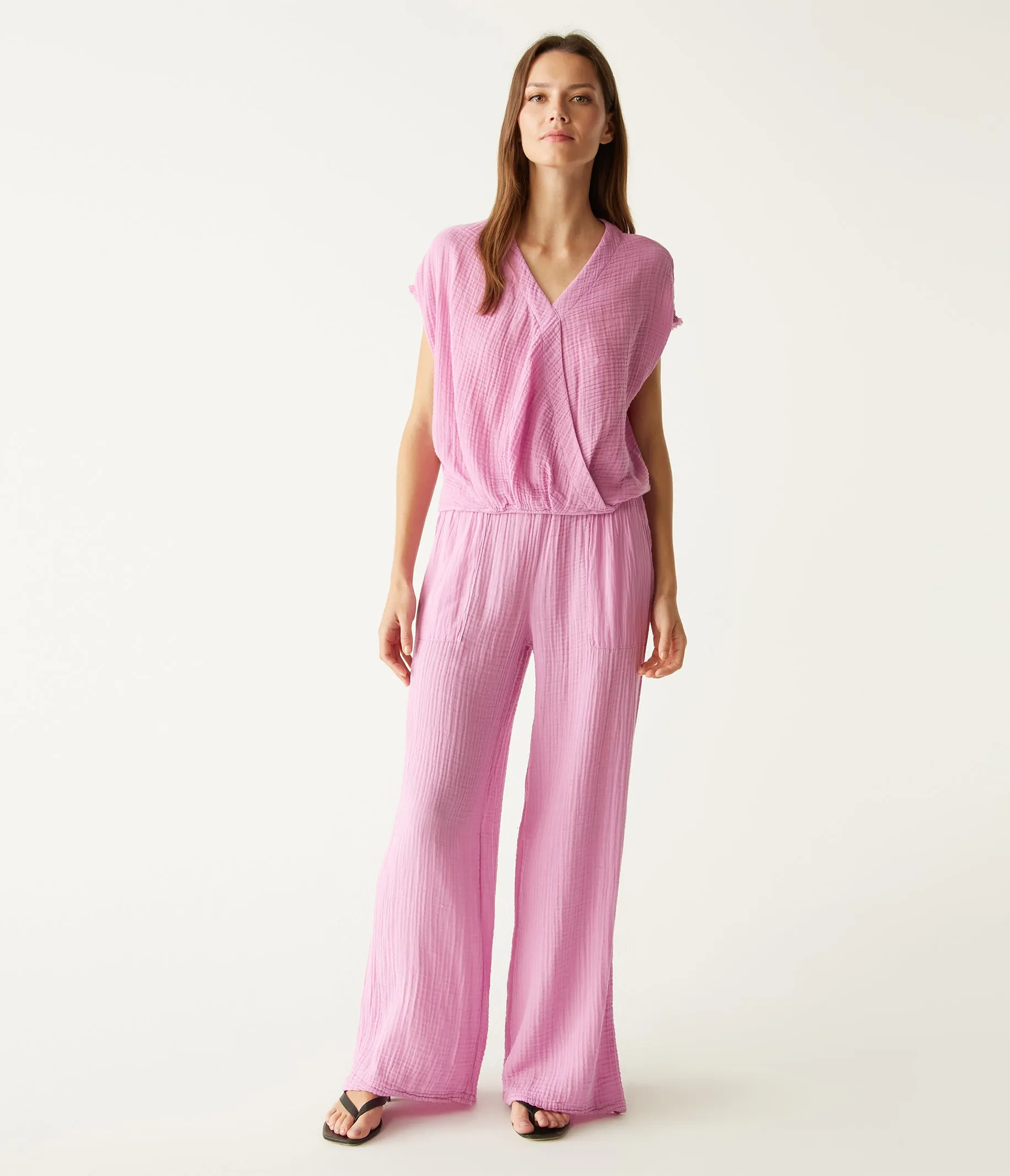 Evie Gauze Surplice Top