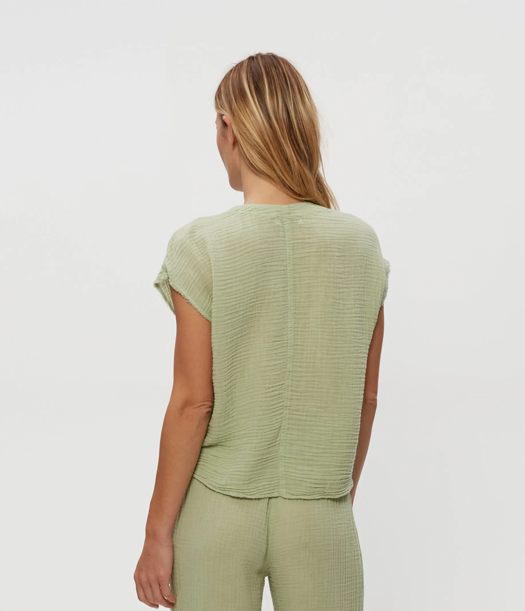 Evie Gauze Surplice Top