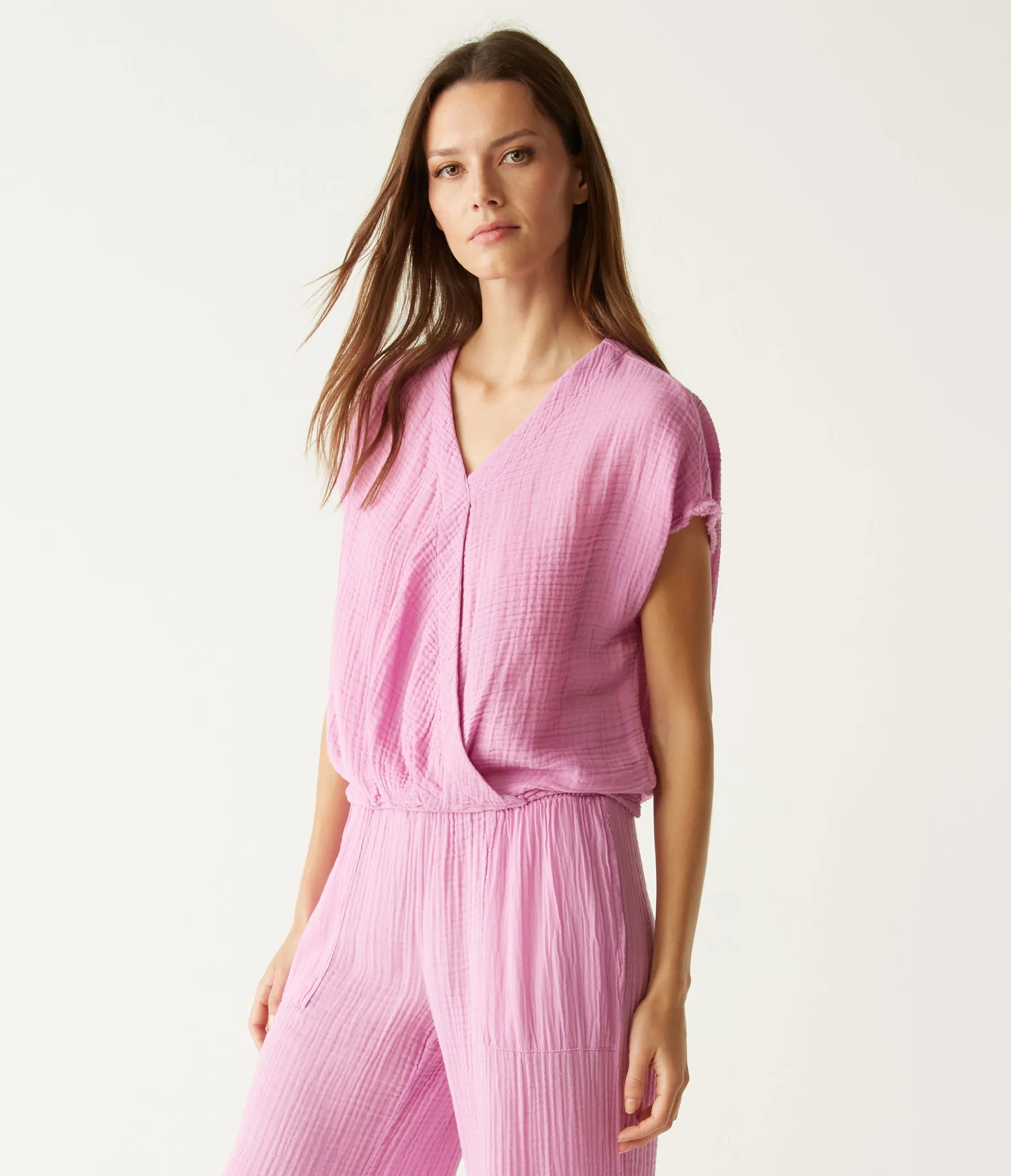 Evie Gauze Surplice Top