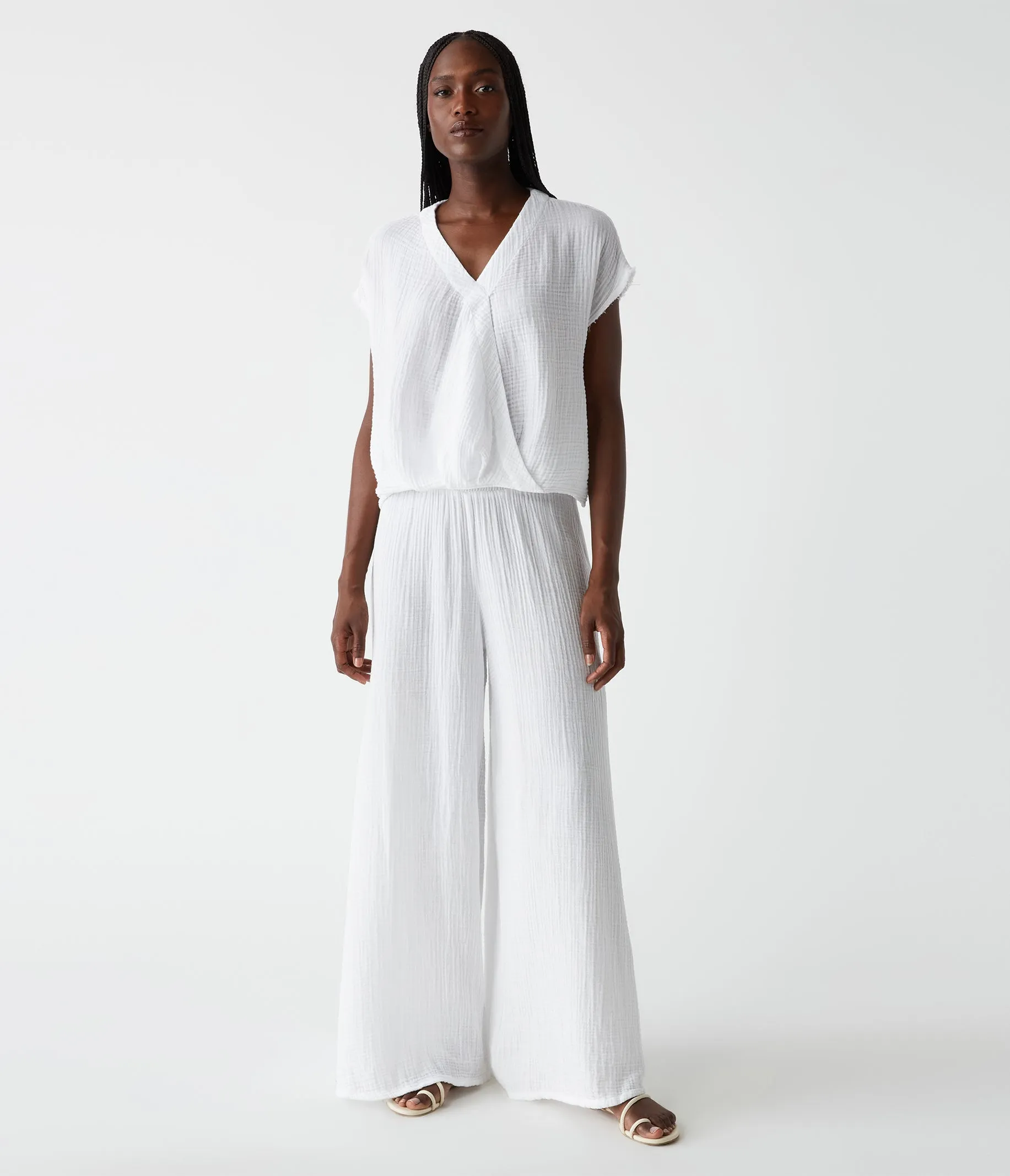 Evie Gauze Surplice Top
