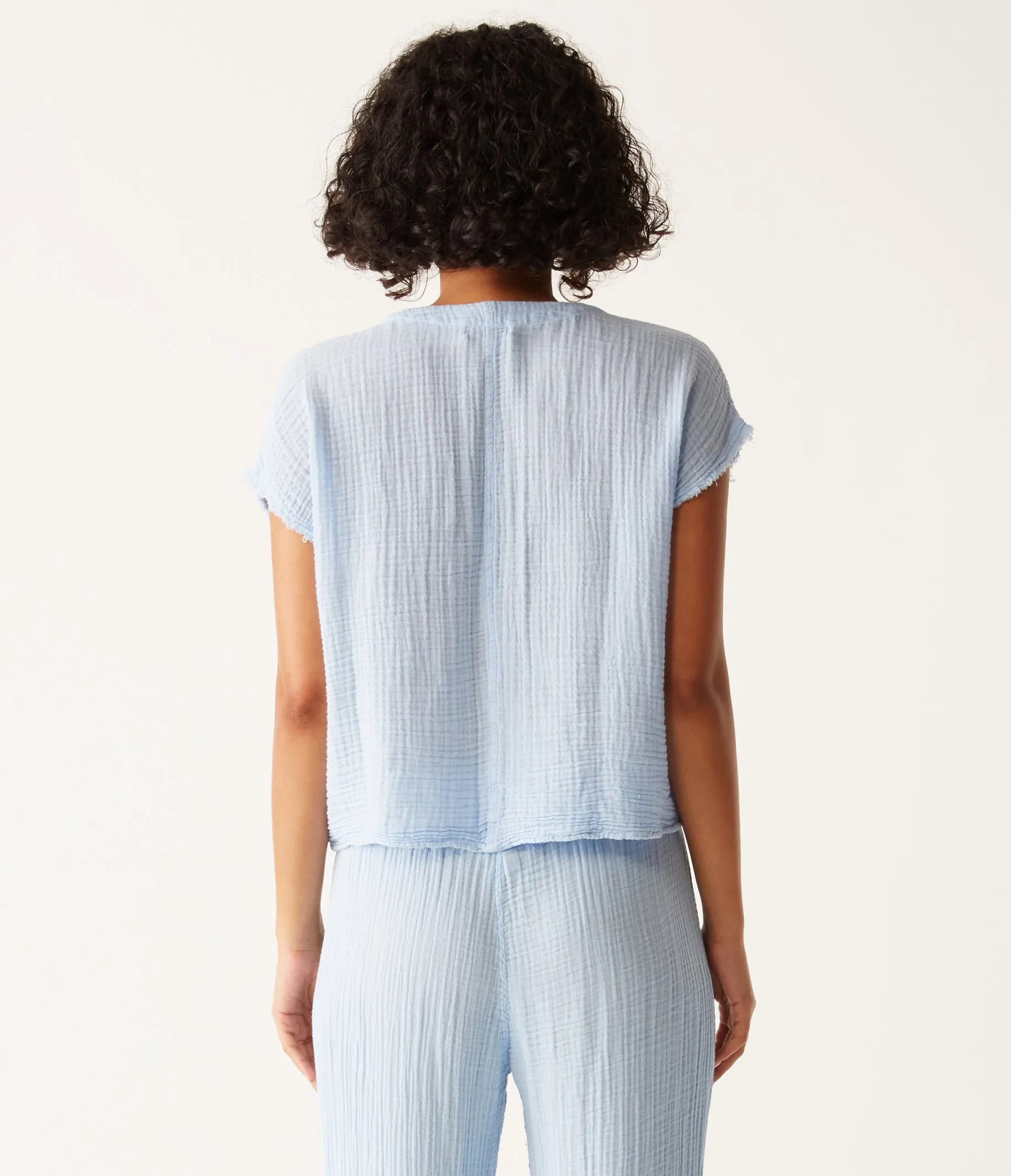 Evie Gauze Surplice Top