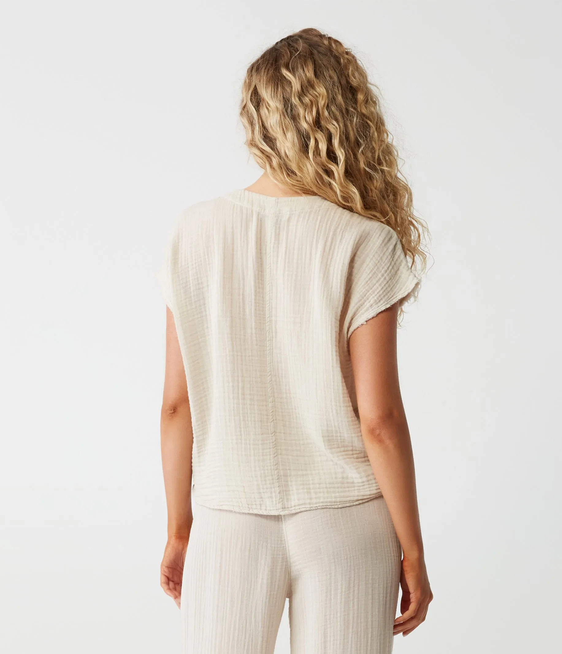 Evie Gauze Surplice Top