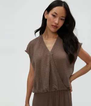Evie Gauze Surplice Top