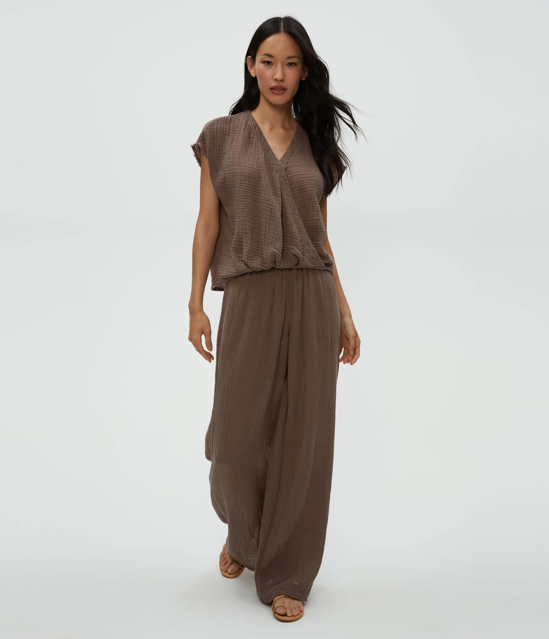 Evie Gauze Surplice Top