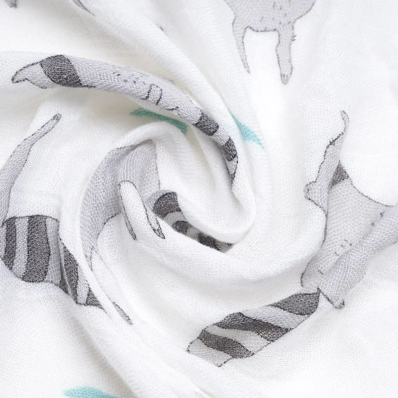 Extra Large Raccoon Bamboo Muslin