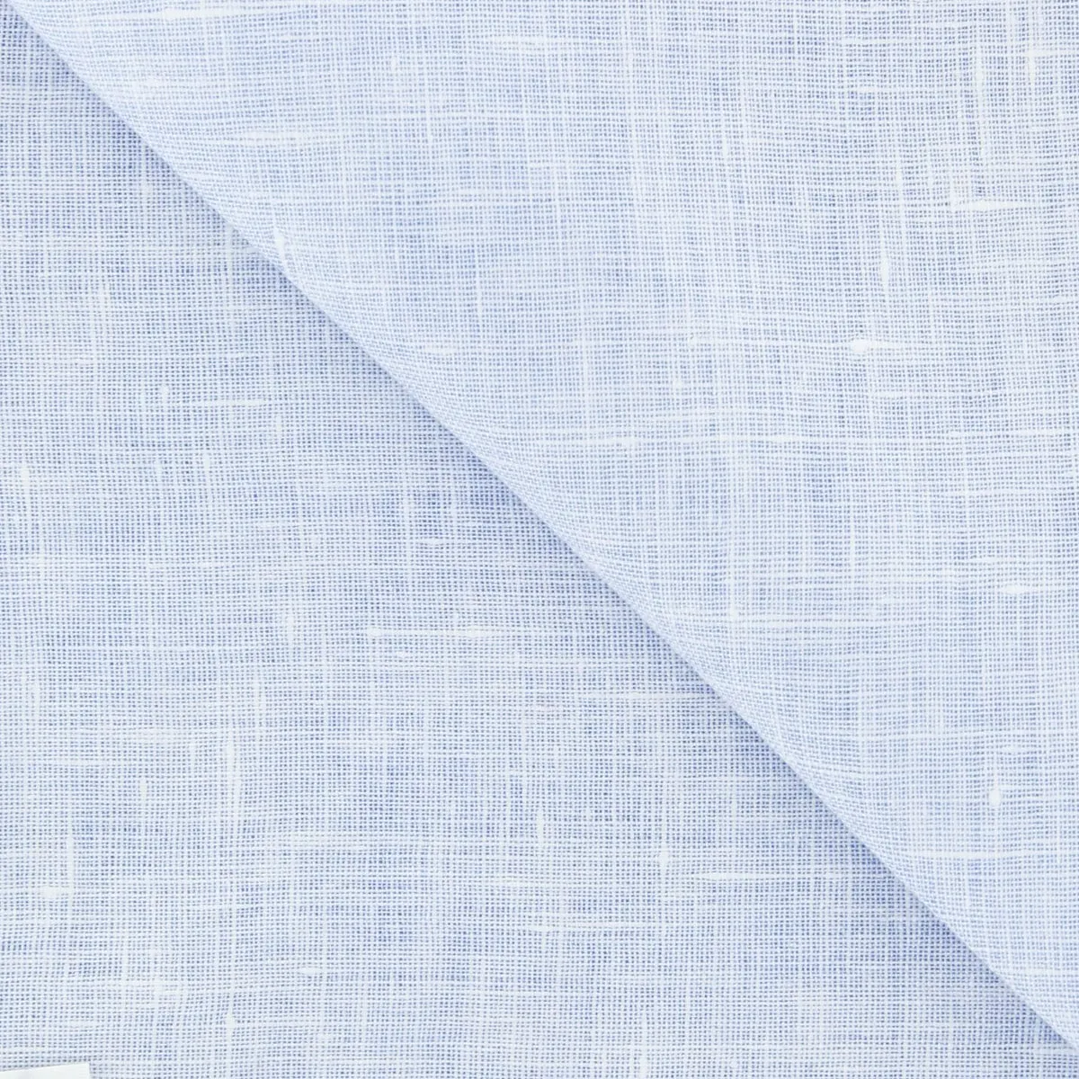 Fiori Di Lusso Light Blue Linen Pocket Square