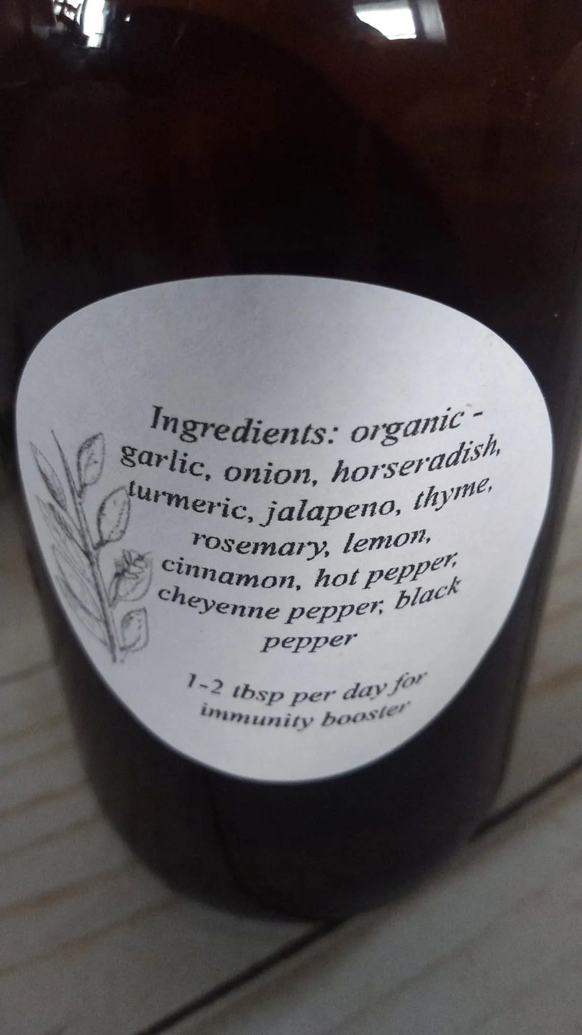 Fire Cider Tonic - Immunity Support - Cold & Flu Season
