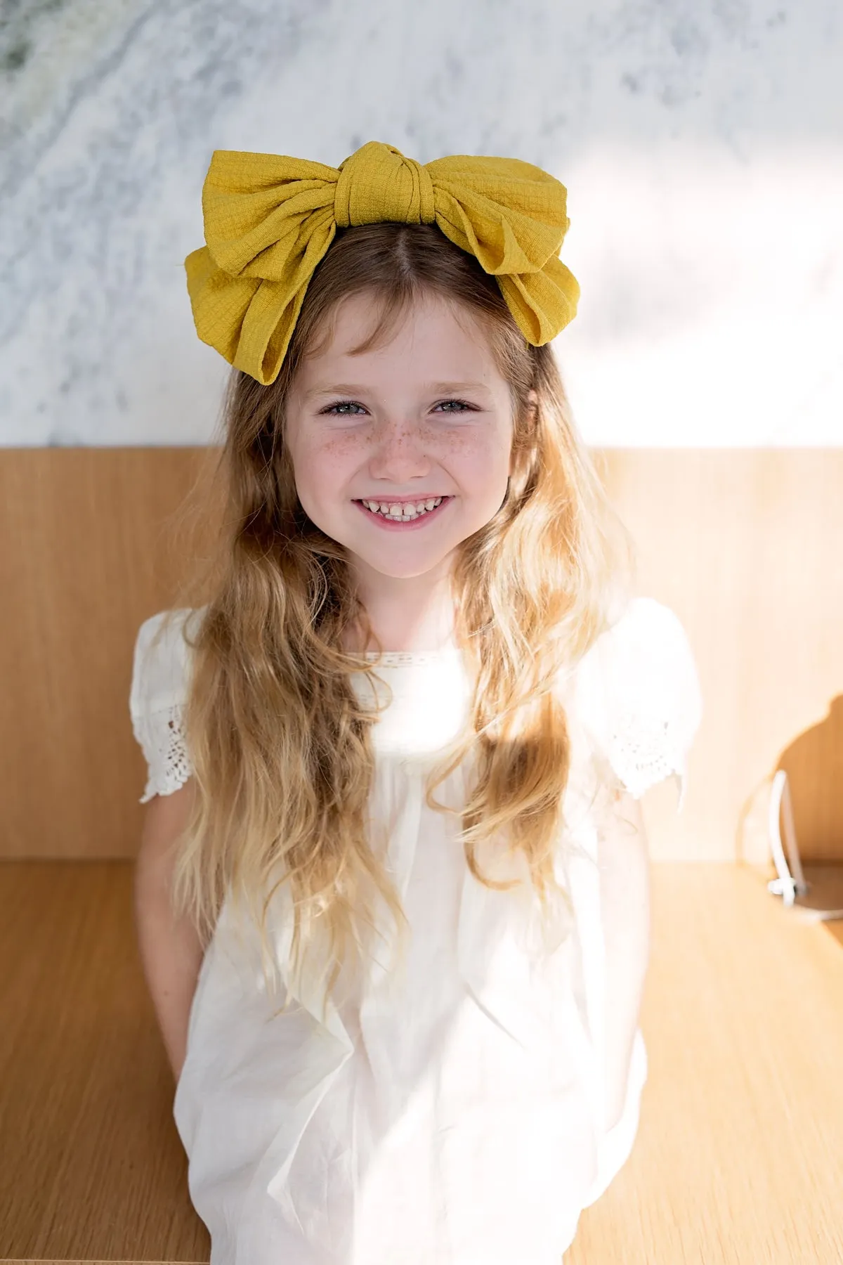 Floppy Muslin Headband - Light Grey