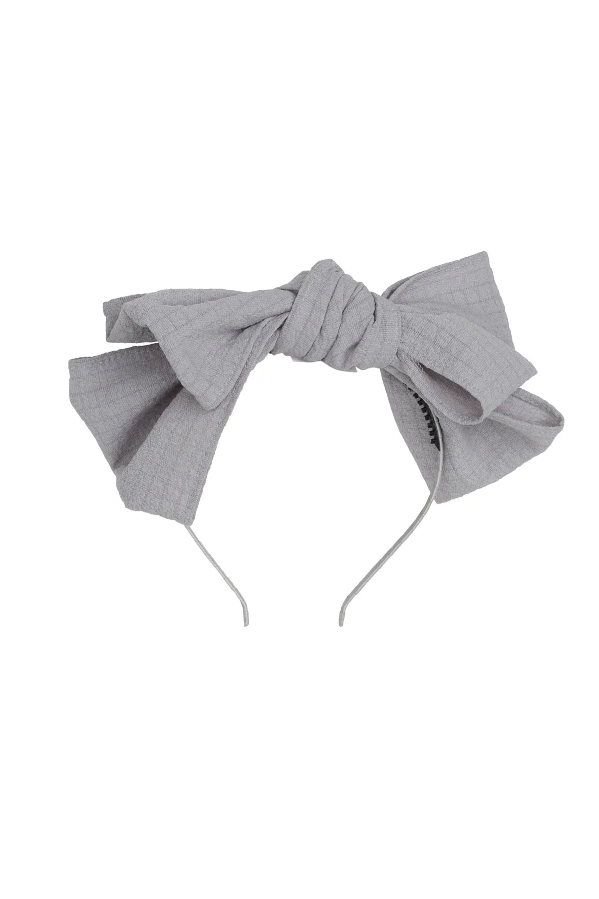 Floppy Muslin Headband - Light Grey
