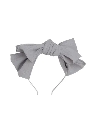 Floppy Muslin Headband - Light Grey