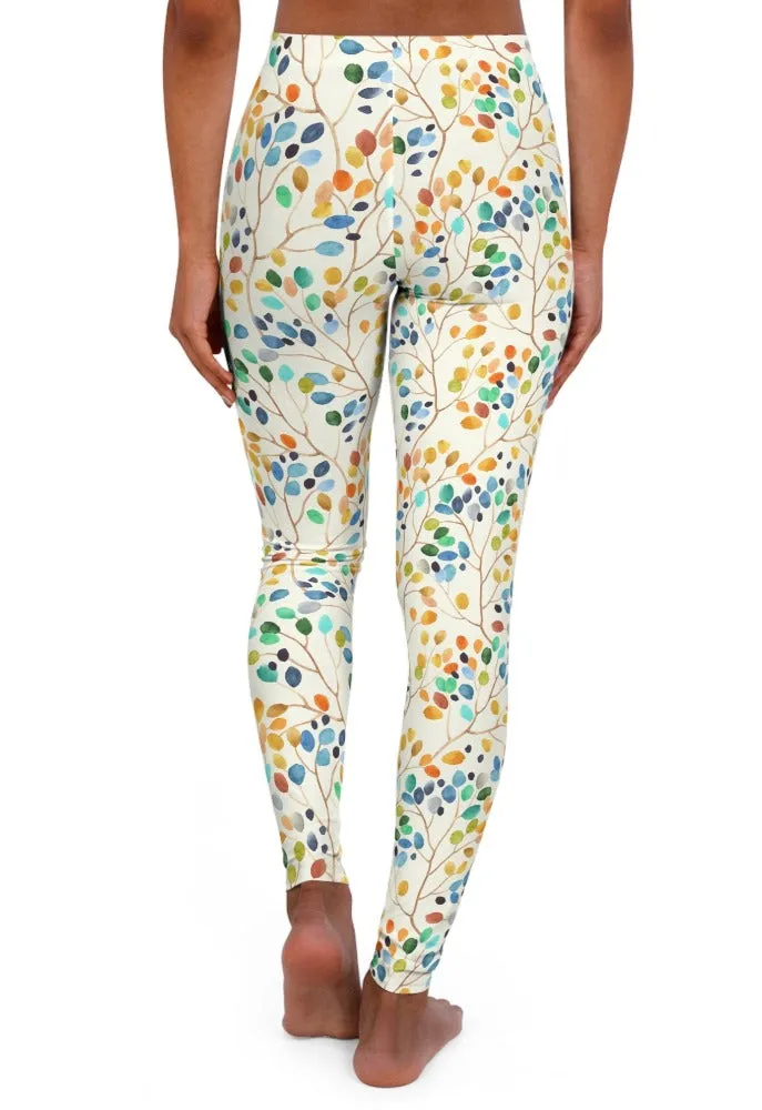 Floral Falls Spandex Leggings