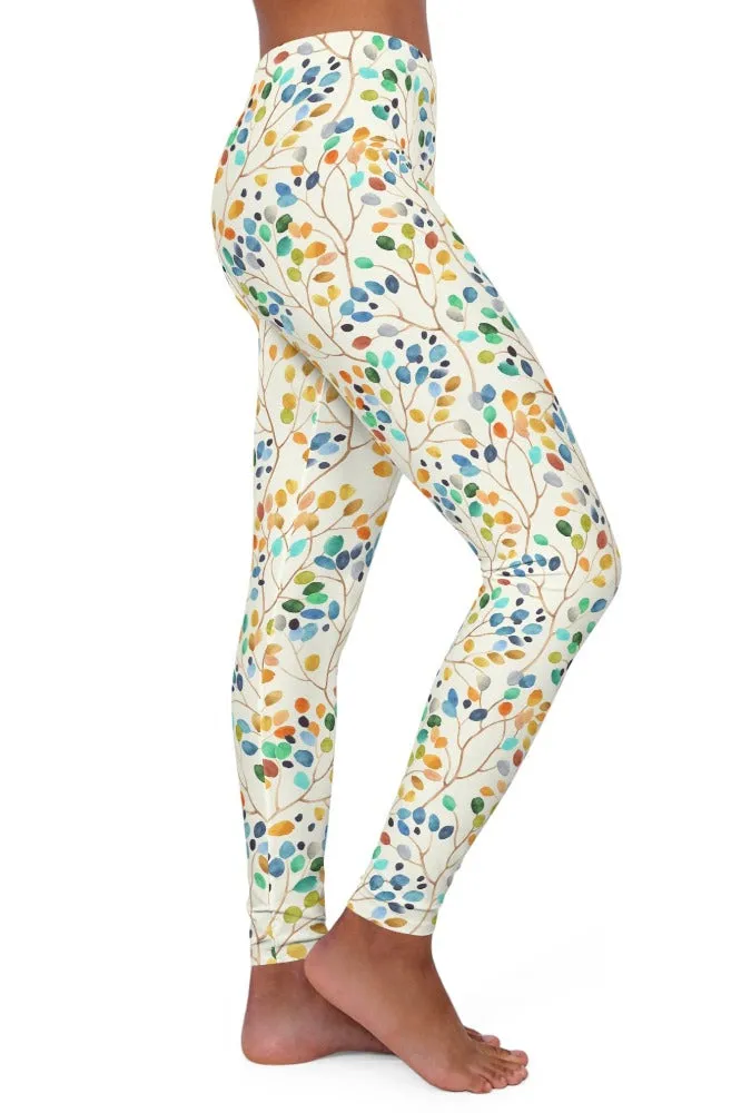 Floral Falls Spandex Leggings