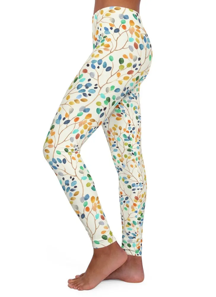 Floral Falls Spandex Leggings