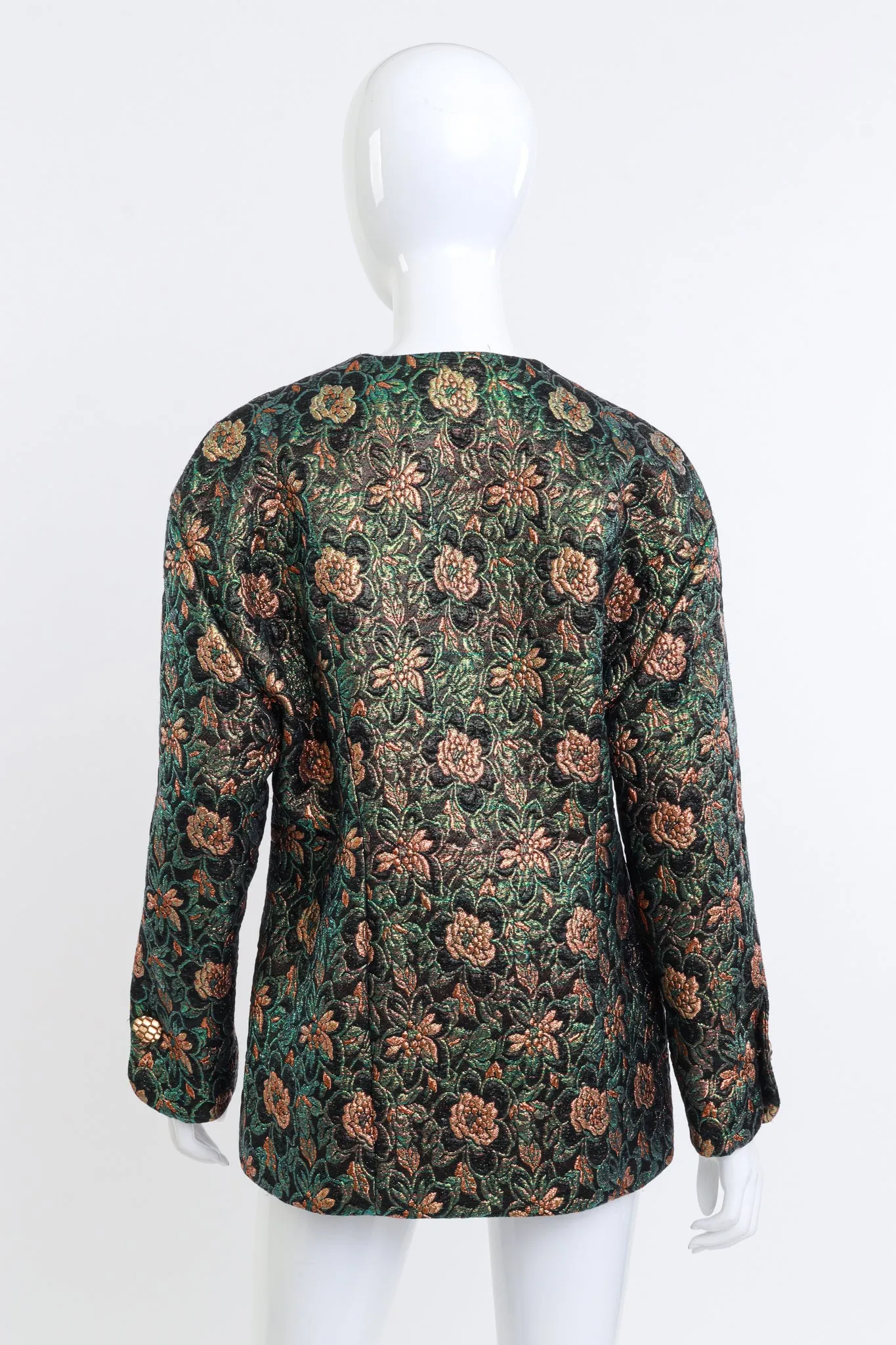 Floral Lamé Jacquard Jacket