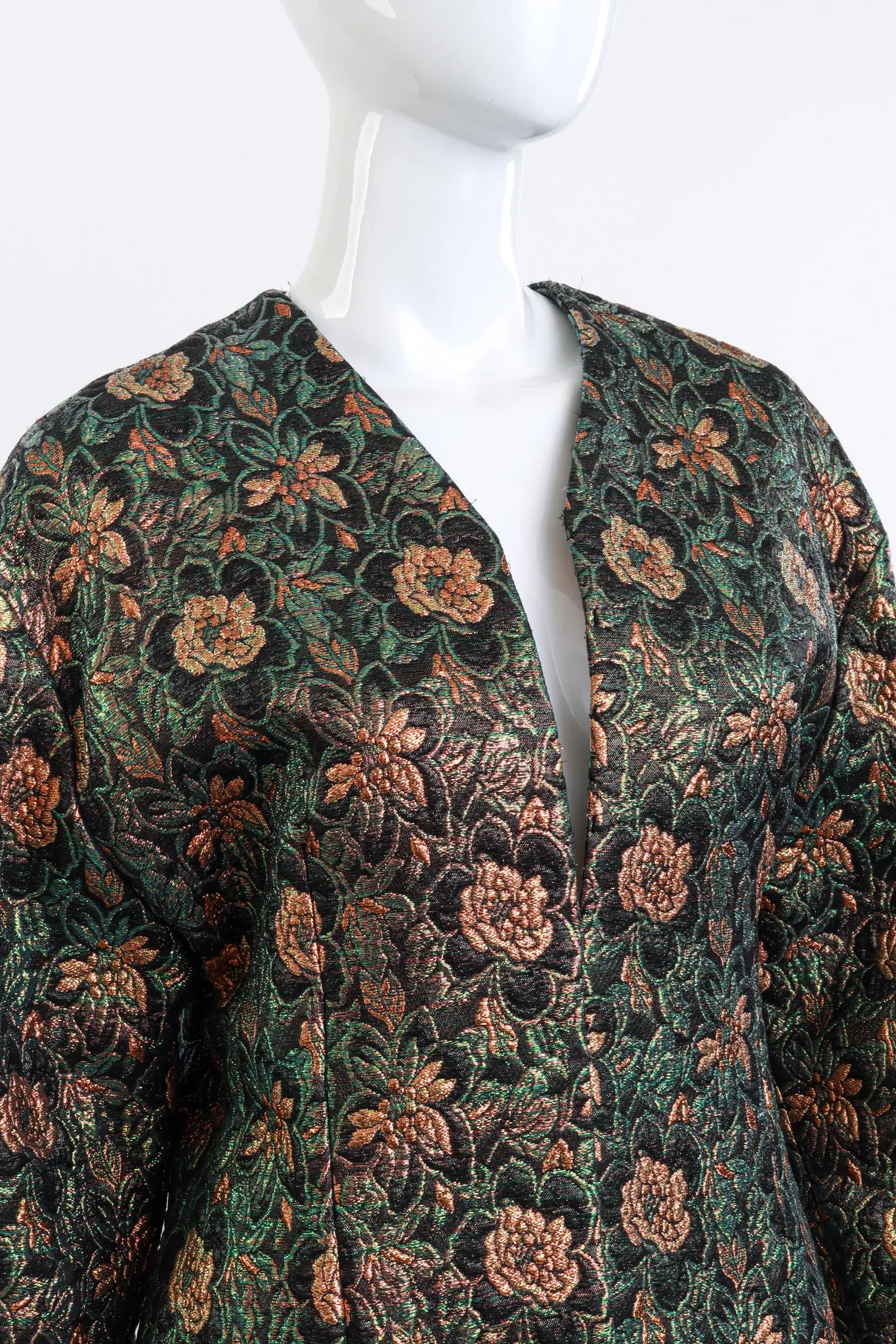 Floral Lamé Jacquard Jacket