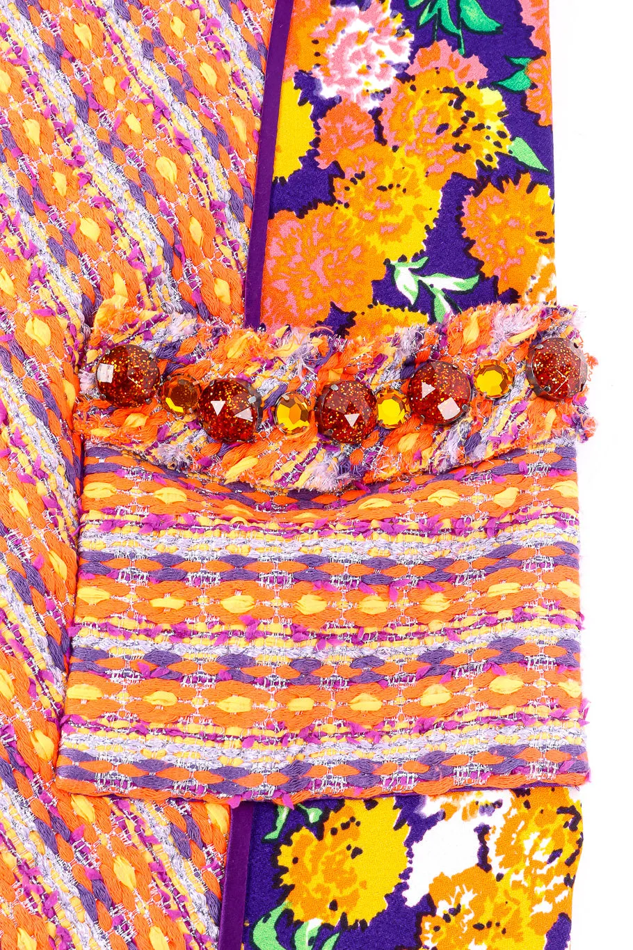 Floral Lamé Knit Sequin Dress