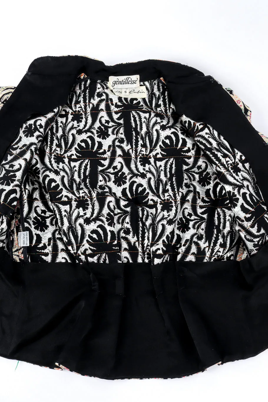 Floral Lamé Peplum Jacket