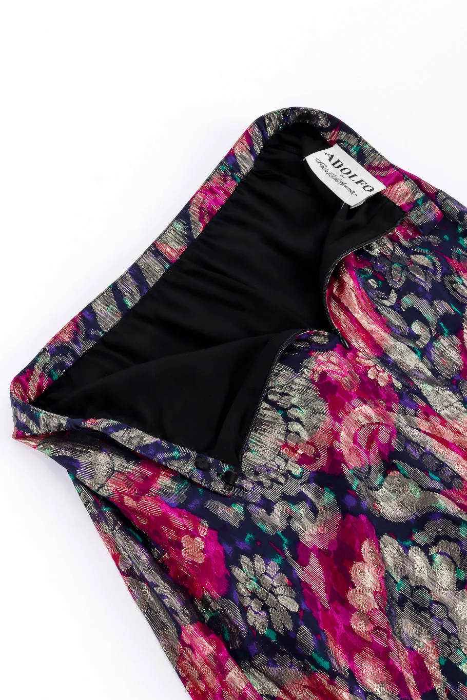 Floral Metallic Skirt