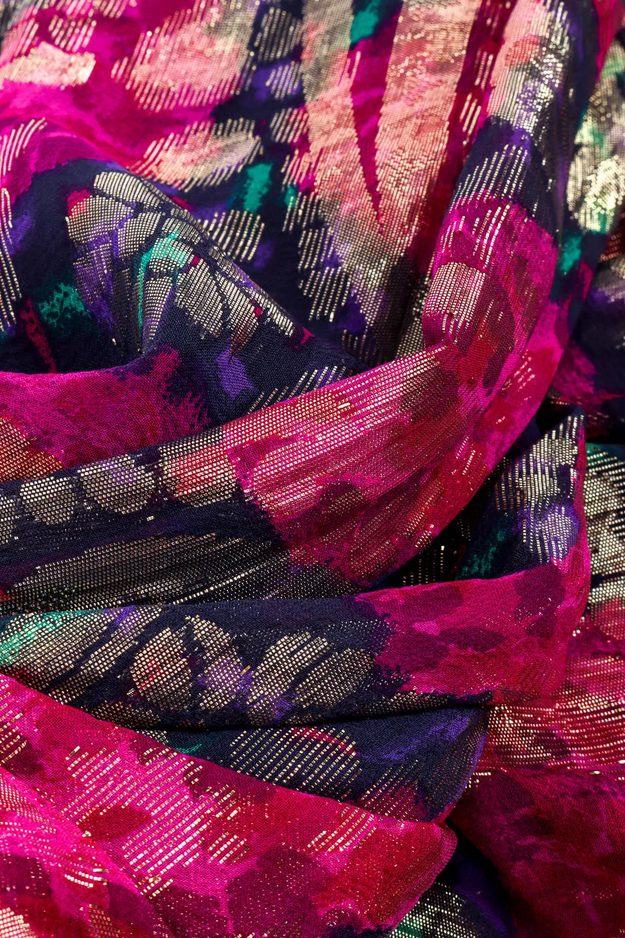 Floral Metallic Skirt