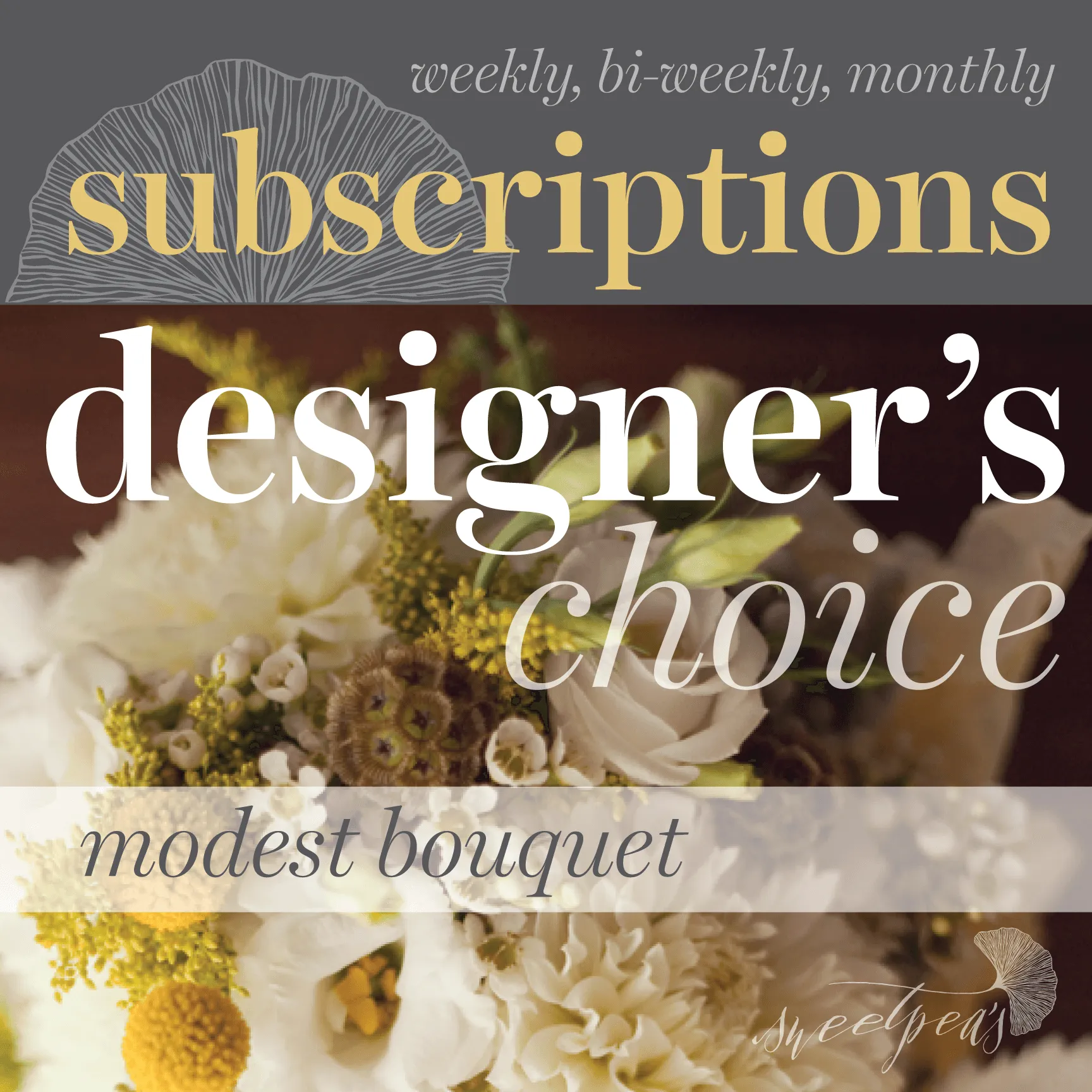 Floral Subscriptions - Designer's Choice Bouquet (Modest)