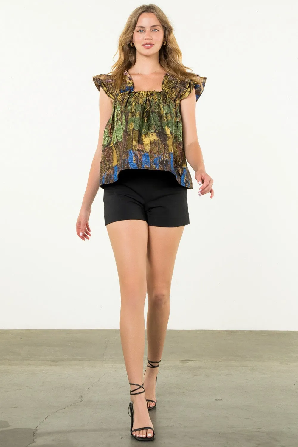 Flutter Sleeve Top